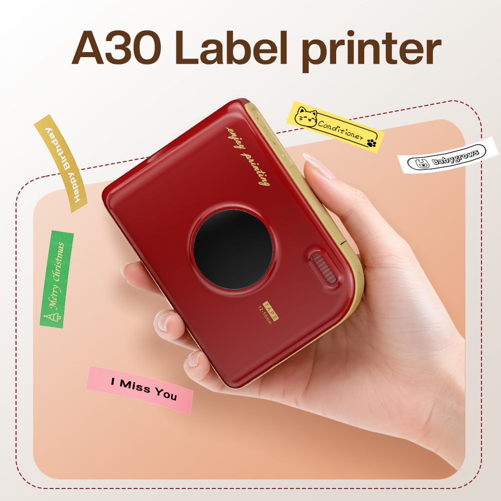 Commercial Photo Printer - Принтер этикеток Phomemo A30, мини-принтер, беспроводной