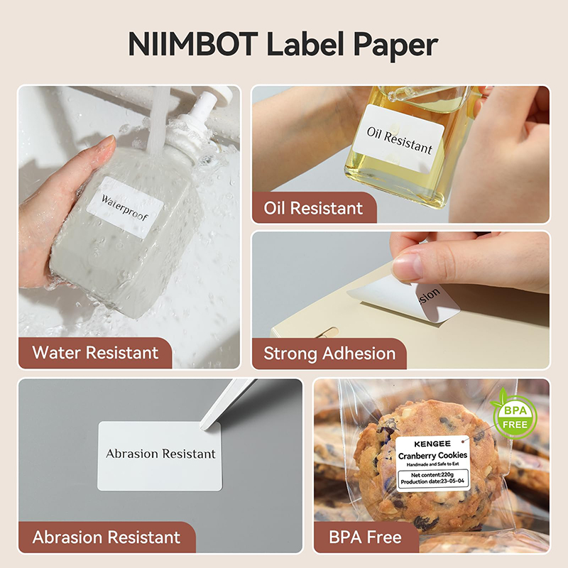 Niimbot 1/3/10 рулонов, белая  – обзор и цена Commercial Printing Types