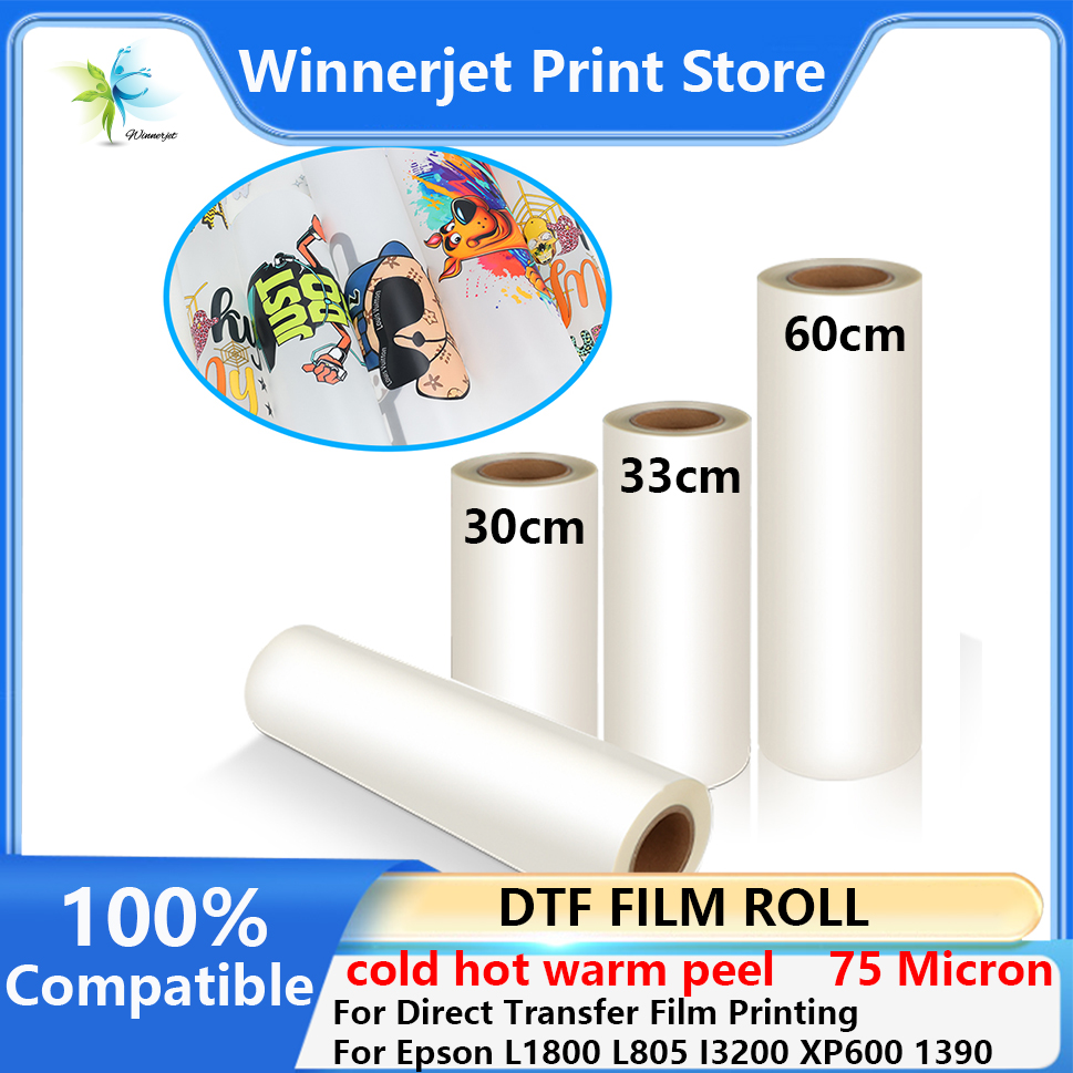 ПЭТ-пленка DTF в рулонах 30см, – обзор и цена Dtf Hot Peel Film